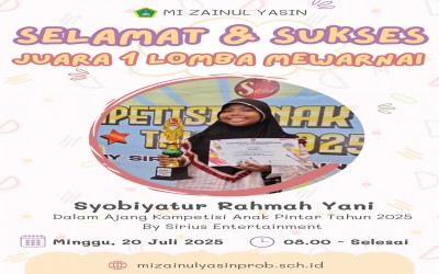 JUARA 1 LOMBA MEWARNAI